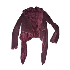 Lululemon Presence Of Mind Jacket Womens Size 4 Bordeaux Drama Fleece Zip Sleeve