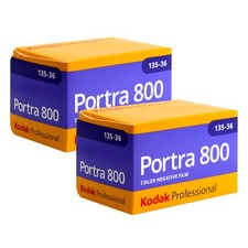 Kodak Portra 800 Color Negative Film 35mm Roll Film, 36 Exposures - 2 Pack