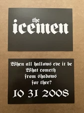 rare 2 postcard lot THE ICEMEN Reaper Records 2008 NYHC CRO MAGS UNDERDOG punk