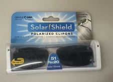 Solar Shield Polarized Clip On Sunglasses (51 Rec20) With Case