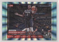 2021 Panini Donruss Franchise Features Holo Teal Laser Zion Williamson #22 0nr3