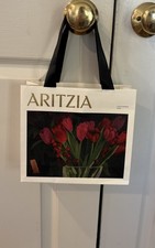 Aritzia 9 X 8” Reusable Paper Tote Bag Art Caitlyn Murphy Flower Petals Fancies