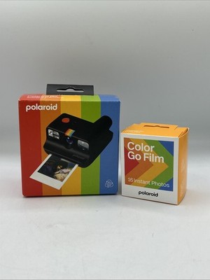 Polaroid Go Generation 2 Instant Film Camera (Black) + (16) Color Go Film