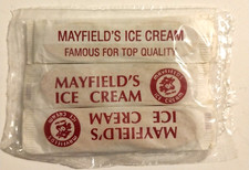 Mayfields Ice Cream Wooden Spoons Paddles Double Ended Old Stock Never Opened