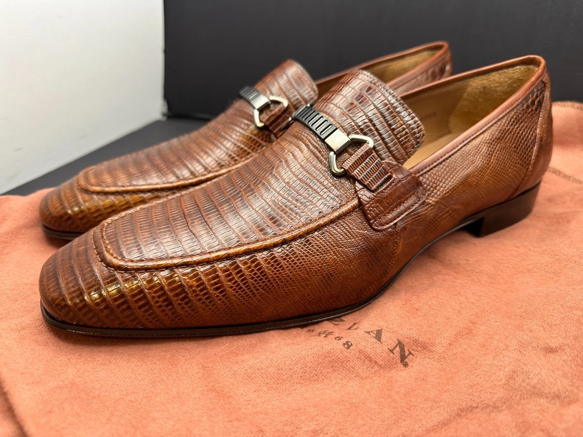 Mezlan Mens 7.5 M Brown Leather Loafers Hand Crafted in Spain Dress Shoes Amazon.com | Mezlan - Republic - Mens Luxury Dress Shoes  main image 2