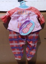 My Life AS Red Pink Sporty Pajamas My Life 18" Doll Outfit 29672 NIB 9T