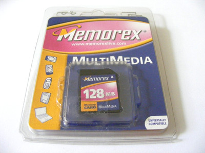 128MB Multimedia Card (  128 MB MMC ) MEMOREX Neu