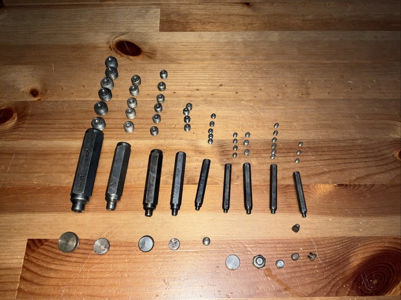 Lot Of Heimann Machinist Transfer Screw Punch Sets USA
