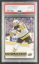 POP 13 MARIO LEMIEUX PSA 10 2018-19 UPPER DECK #C249 UD CANVAS PENGUINS 7608