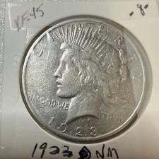 1923 Peace Dollar In XF Condition 