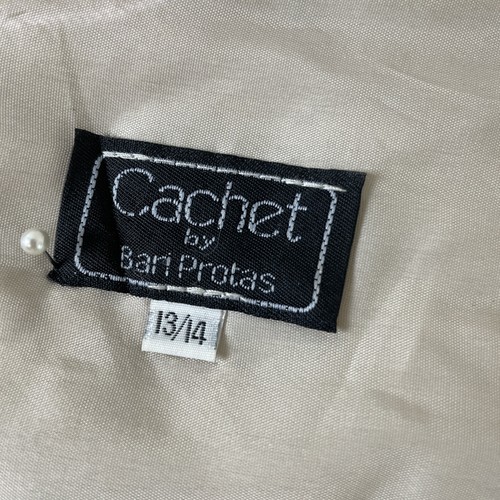 Blusa De Colección Cachet Bari Protas Mujer 13/14 Encaje Estrás Botones Perla Cuentas - Imagen 18 de 19