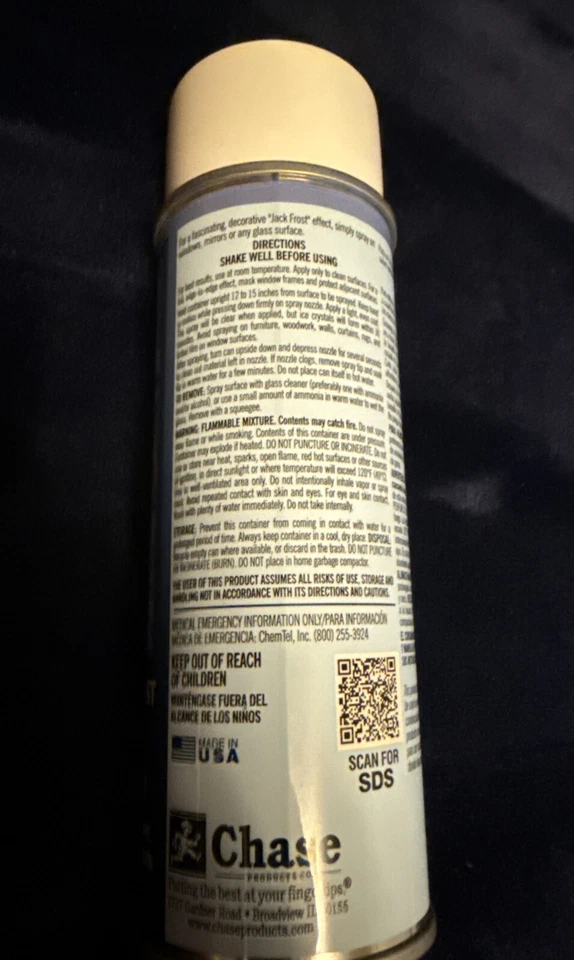 Cristales de Hielo de Santa 5 OZ Spray Vidrio Escarcha Ideal para Decoración Temática de Invierno Nuevo Foto 2 de 3