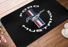 Mat - Mustang Tri-Bar & Round Text Logo * See More Designs In Store FREE SHIPING