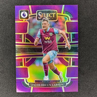 23-24 SELECT EPL - JACOB BRUUN LARSEN PURPLE PRIZM /149 #30 (MINT) BURNLEY