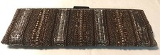Moyna Couture Evening Clutch Bag Occasion Cocktail Vintage Cloth Metallic