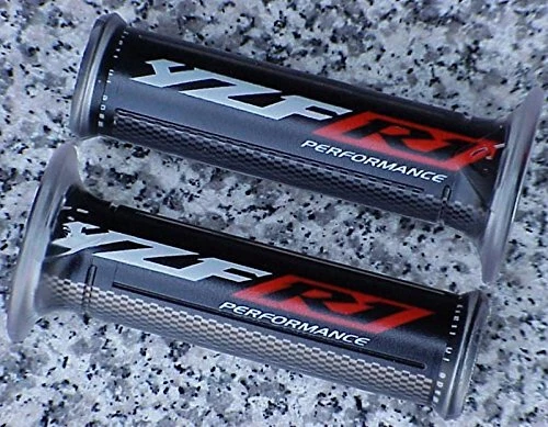 Yamaha YZF R1 RED GEL LOGO HAND GRIPS - Image 3 of 3