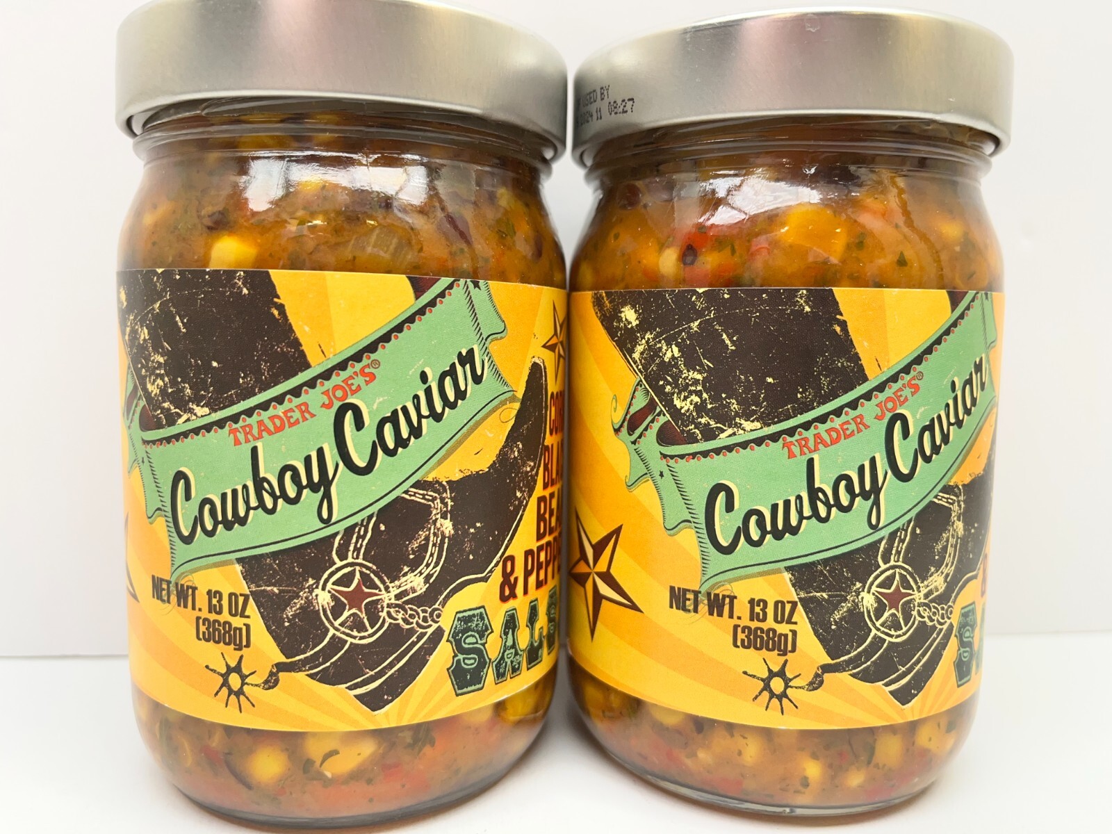 (Pack of 2)Trader Joe's Cowboy Caviar Corn, Black Bean & Pepper Salsa