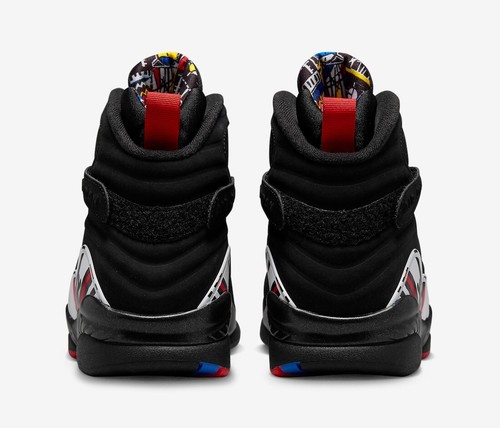 2023 NIKE AIR JORDAN 8 RETRO OG GS SZ 4Y BLACK PLAYOFFS VIII 305368-062 - Picture 5 of 8