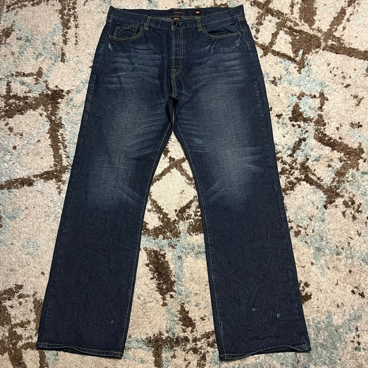 Vintage Ed Hardy Skull Wings Baggy Jeans Size 38x34 Distressed Y2K