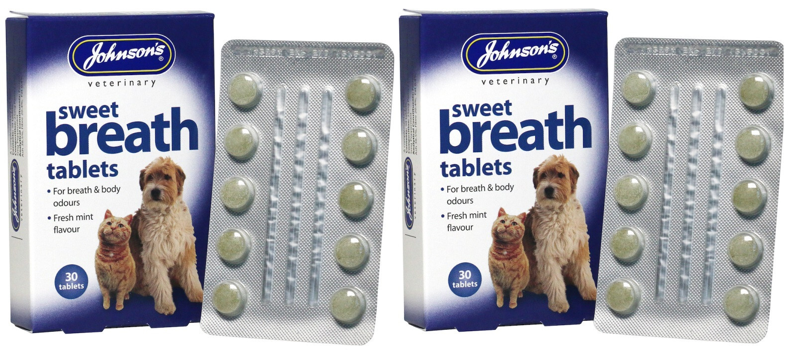Johnson's Vet Sweet Breath Tablets for Cats & Dogs, 30 Tablets - Image 10
