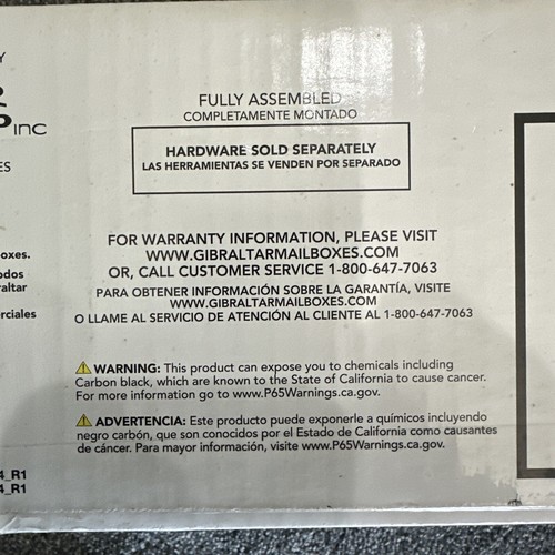 Gibraltar Mailbox Windsor White Wall-Mount WMH00W04 Factory Sealed NIB - Picture 4 of 9