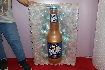 Rare Large Vintage 1995 Miller Lite Ice Beer 3D 33