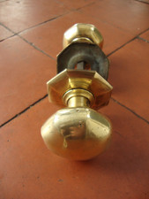 Very Good quality Victorian Octagonal motice lock entrance way door knobs