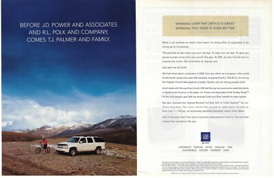 2004 GM General Motor Vehicle Brands J.D. Power and Associates Print Ad/Poster