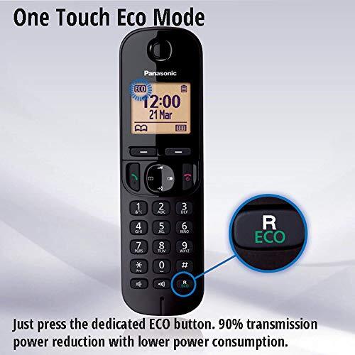 Panasonic KXTGC220EB DECT Cordless Phone with Answering Machine, 1.6 Inch Easy 5025232784844