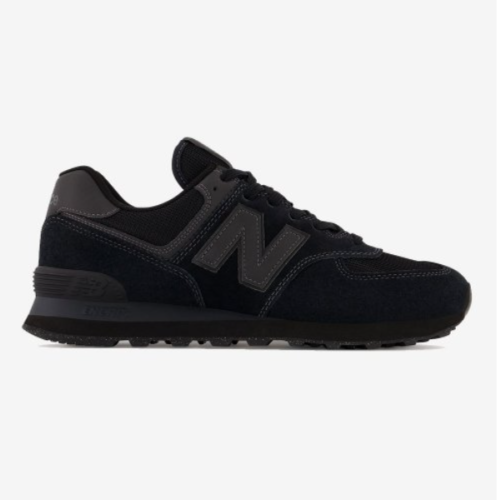 New Balance 574 Core Triple Black ML574EVE Size 7.5-14 Brand NEW