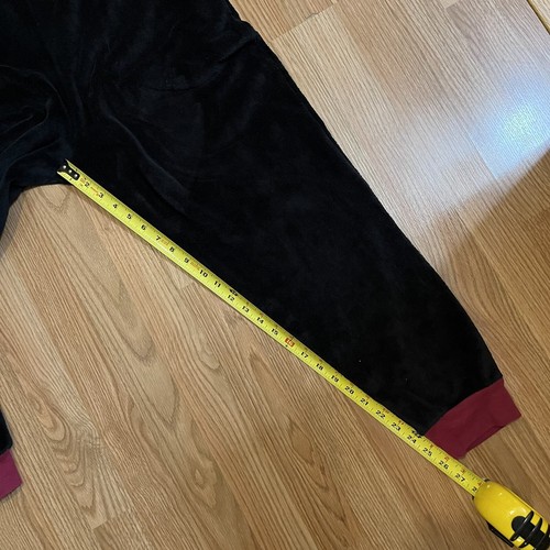 Harry Potter Gryffindor One Piece Fleece Soft Pajamas Adult Size S/M Tie Zipper - Picture 9 of 9