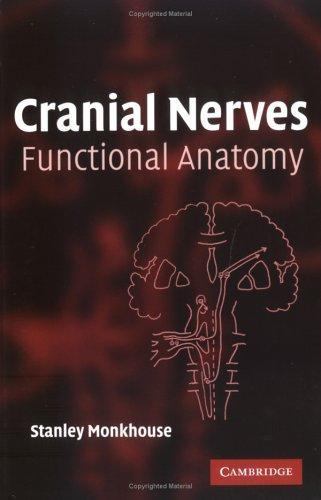 Cranial Nerves Functional Anatomy Monkhouse Paperback Cambridge University Press