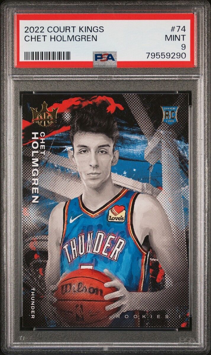CHET HOLMGREN 2022 PANINI COURT KINGS Thunder Rookie Card CHET HOLMGREN 2022 PANINI COURT KINGS Thunder Rookie Card
