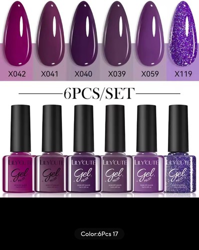 Gel Nail Polish Set Of 6 - Picture 27 of 30
