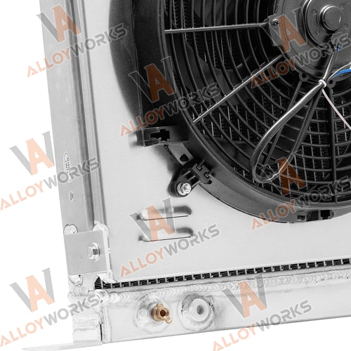 4 Row Radiator Shroud Fan For 1928 1929 Ford Model A Chevy Configuration - Bild 5 von 9
