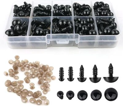 TAKFREE Sicherheitsaugen Für Häkeltiere 400 Stk 5-12 Mm Amigurumi Augen Safety Eyes Pupp