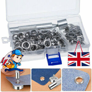 100Px Copper Grommets Eyelets Set Tool Repair Canvas Tent Leather Shoes Hole 100Px Copper Grommets Eyelets Set Tool Repair Canvas Tent Leather Shoes Hole