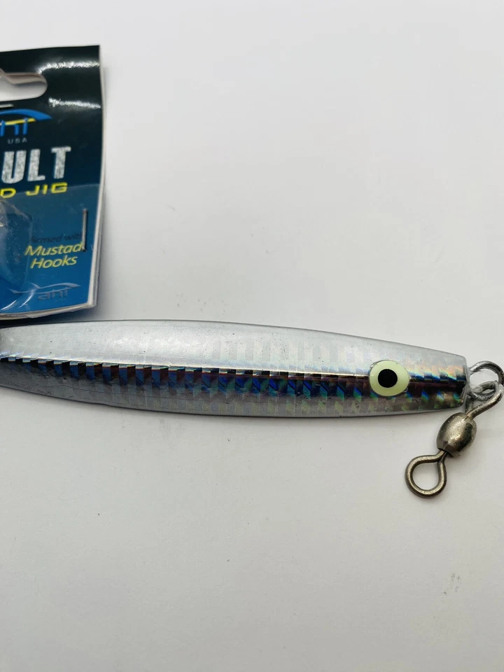 Flash Ahi USA Assault Diamond Jig prata 3 Oz. Novo lacrado frete rápido! - Imagem 2 de 4