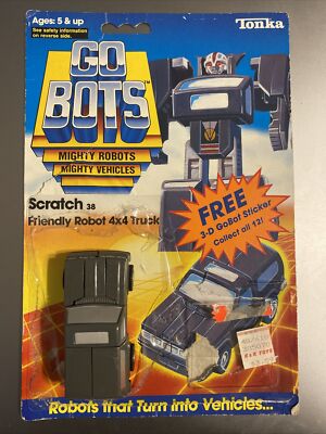 Go-Bots Scratch Tonka With Card Gobot transformer Vintage 1985 | eBay