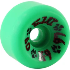 Dogtown K-9 80's Skateboard Wheels 60mm x 97a - Green (Set of 4)