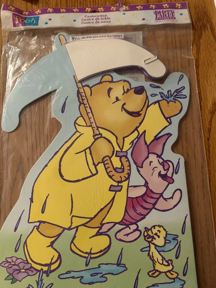 DISNEY Fold Out Honeycomb Tissue Centerpiece Winnie the Pooh, Piglet-vintage - Image 2 of 4