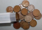 1934 Lincoln Wheat Cent 50 Coin 1c Penny Roll Circulated Fine-XF Philadelphia