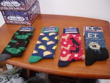 4 UNI-SEX Novelty Fun Crew Socks - Themed Funny Fancy ONE SIZE 6-12 NWT
