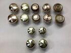 Lot Of 14 Vintage Solid Brass Door Knobs Reclaimed Salvage No Other Hardware