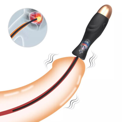 Vibrating Sex Toys Men Masturbator Penis Plug Dilators Silicone Prostate  Massage | eBay