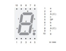 Lot De 10 Afficheurs LED 7 Segments 2 Chiffres 0.56" Rouge Cathode Commune – Tube Numérique 5261AH