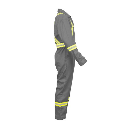 Safety High Visibility Hi Vis Work Coverall with Leg Zipper-Full Sleeve-100%C - Bild 40 von 50
