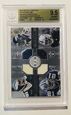2013 Totally Certified Deion Sanders Bailey Edwards Woodson /199 Jersey BGS 9.5