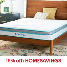 Linenspa 8" Hybrid Mattress-Distressed As Is Inventory