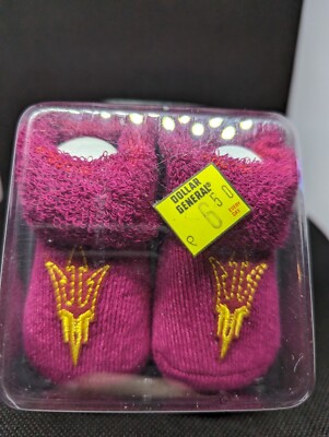 Arizona State Baby Booties/ Slippers: Baby Size 3-6 Months (NEW) RARE!! 